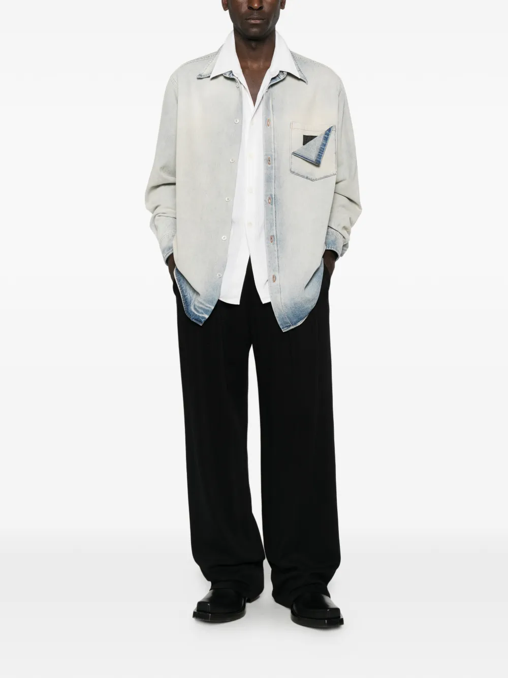 MM6 Maison Margiela Denim jack Blauw