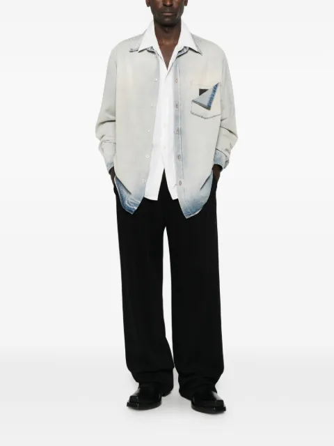 MM6 Maison Margiela faded-effect denim jacket