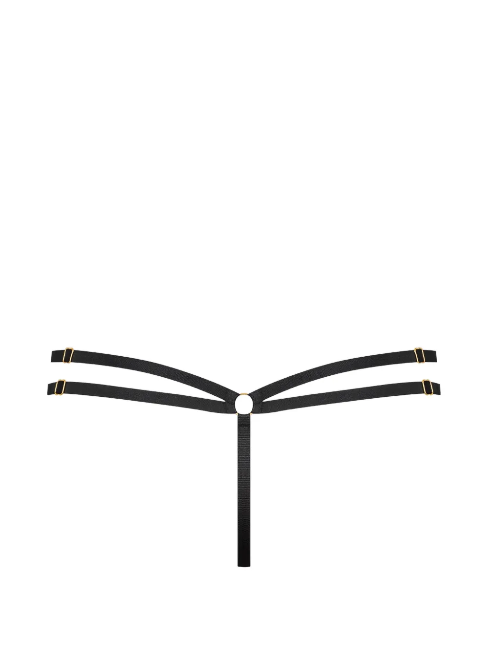 SCANDALE Parure Signature string met bandjes Zwart