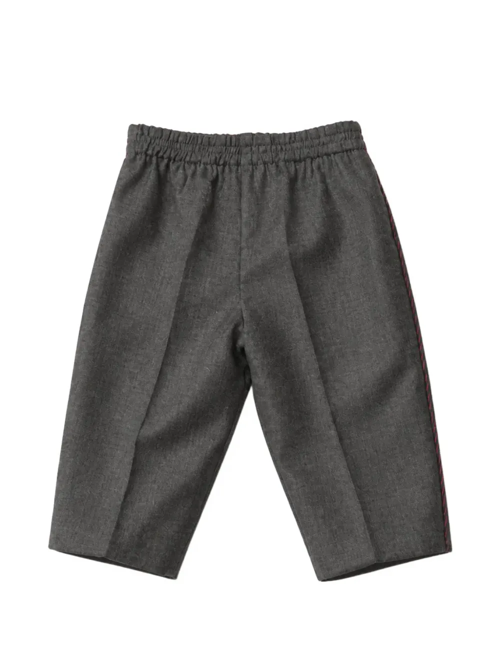 Gucci Kids Web-stripe elasticated-waist trousers Grijs