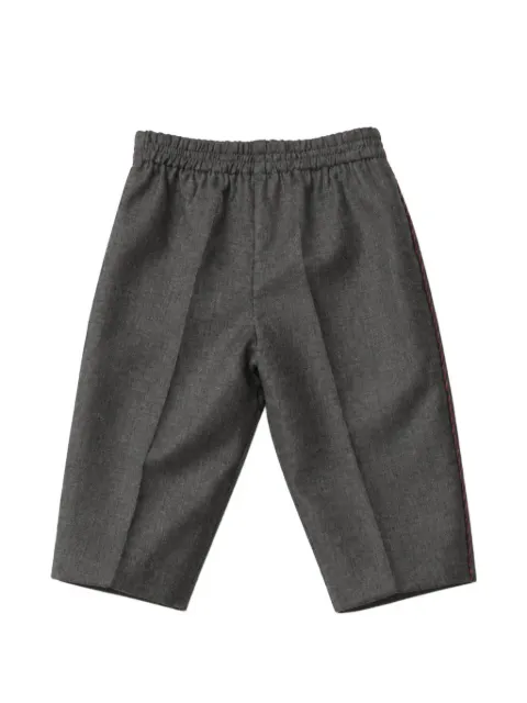 Gucci Kids Web-stripe elasticated-waist trousers