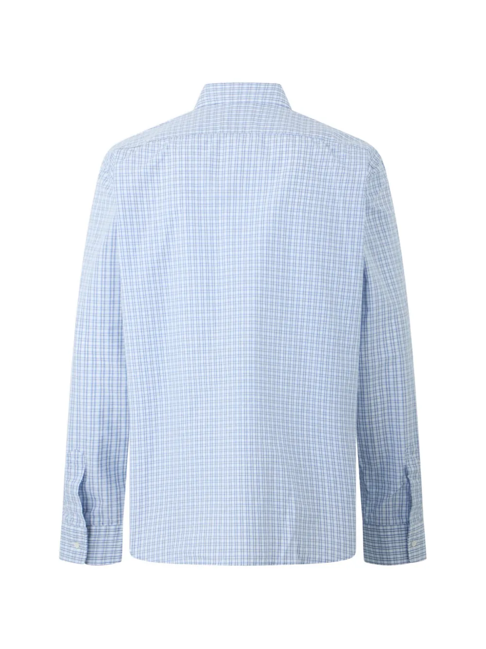 ASPESI Sedici check-print long-sleeve shirt Blauw