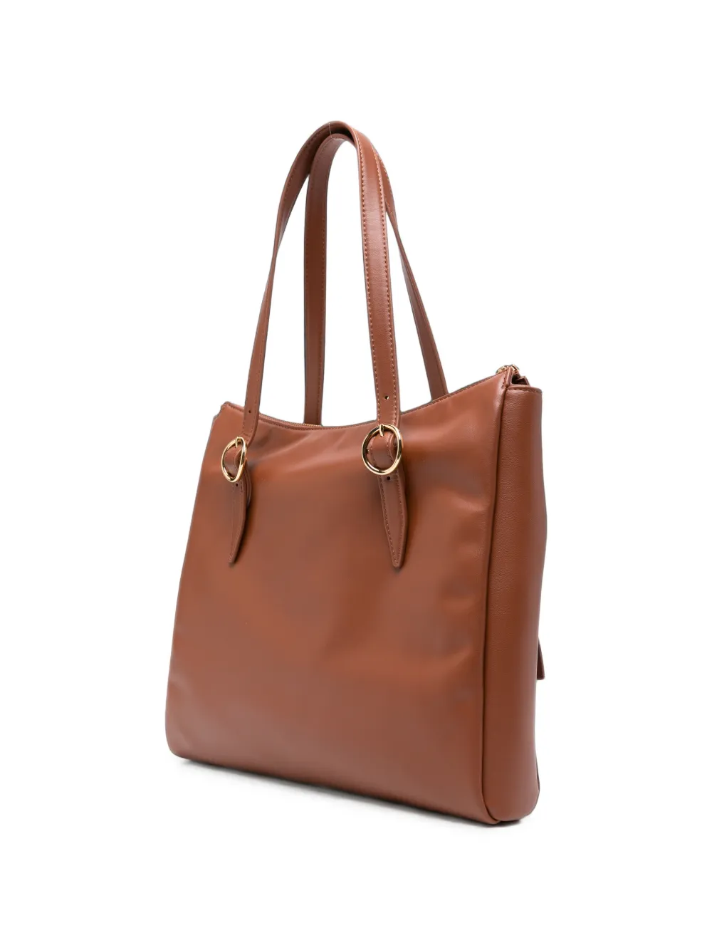 Love Moschino Shopper met franje en hart-ringlets Bruin
