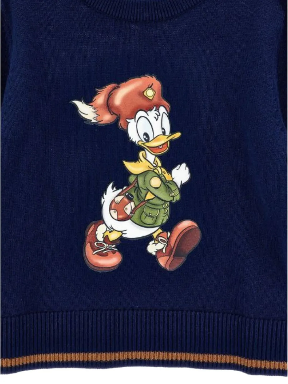 Monnalisa Donald Duck gebreide trui met intarsia Blauw
