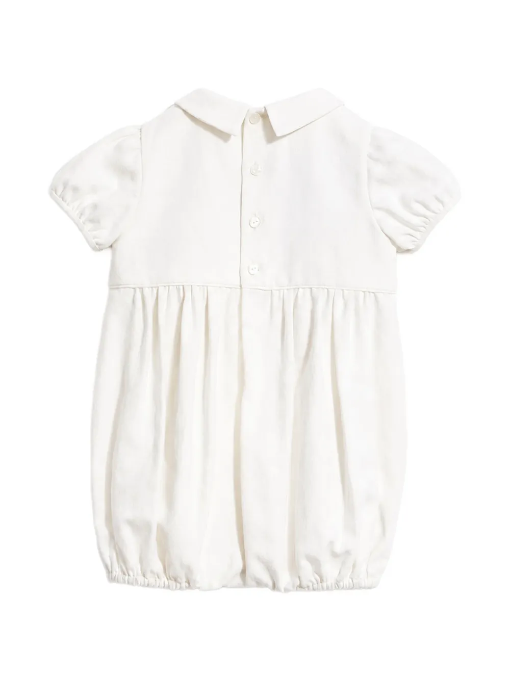 Gucci Kids GG Supreme embroidered romper Wit