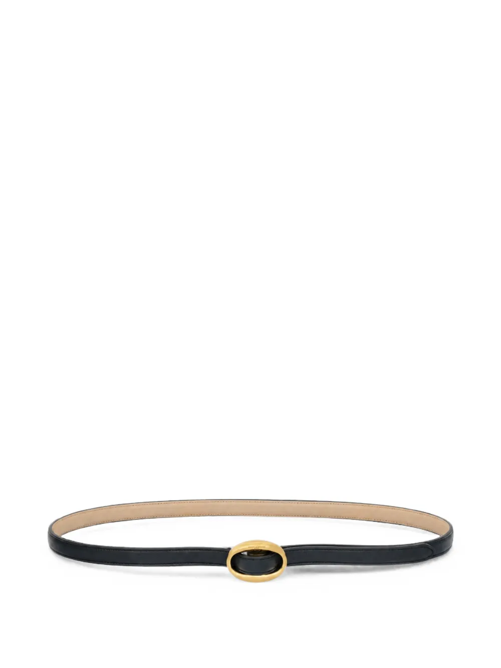 Saint Laurent oval-buckle leather belt