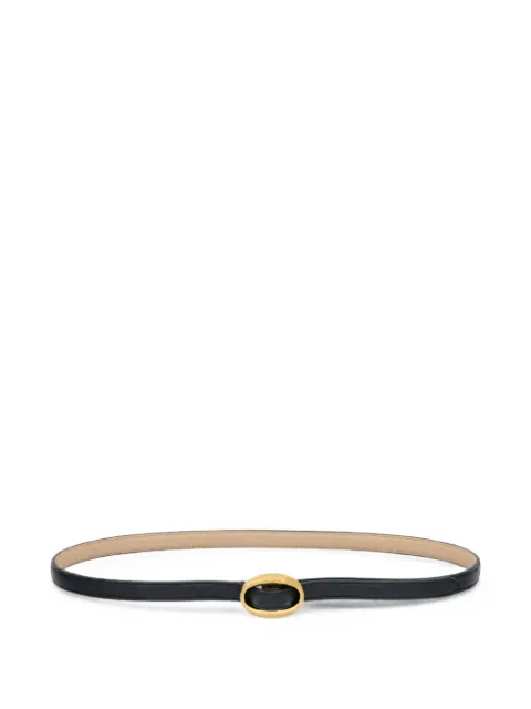 Saint Laurent oval-buckle leather belt