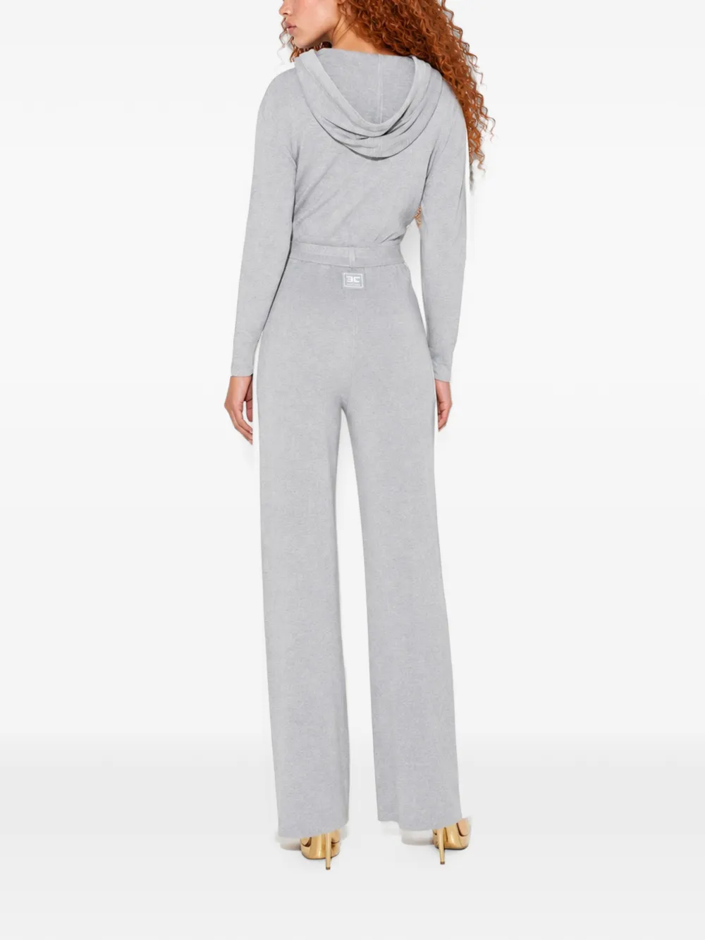 Elisabetta Franchi Jumpsuit met capuchon Grijs