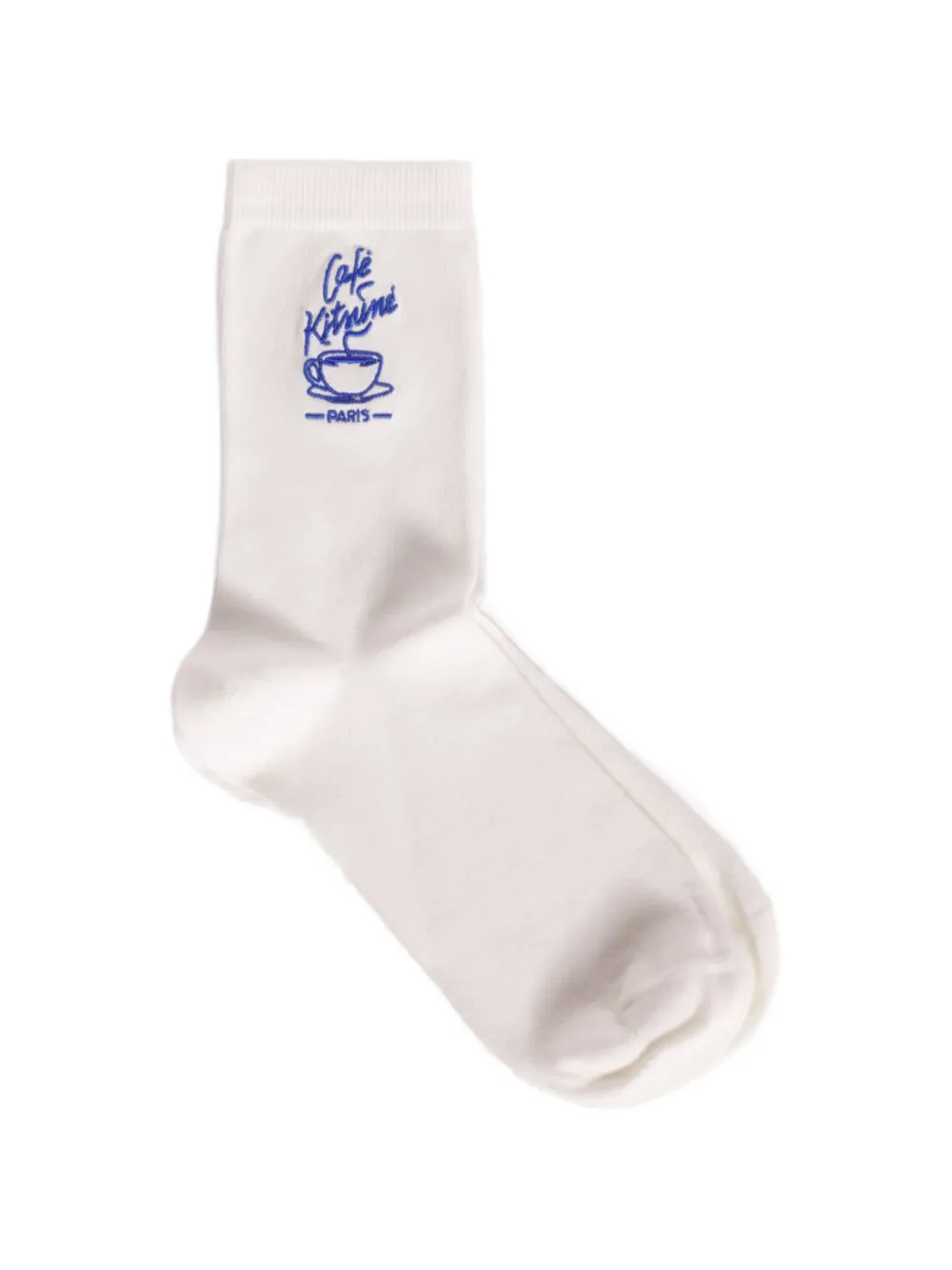 CAFÉ KITSUNÉ logo-embroidered socks