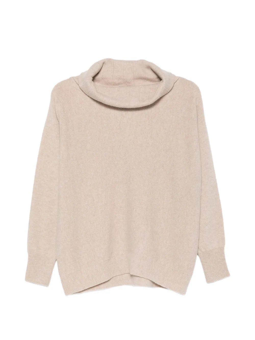 D.Exterior roll-neck knitted sweater - Tons neutres D.Exterior roll-neck knitted sweater - Tons neutres