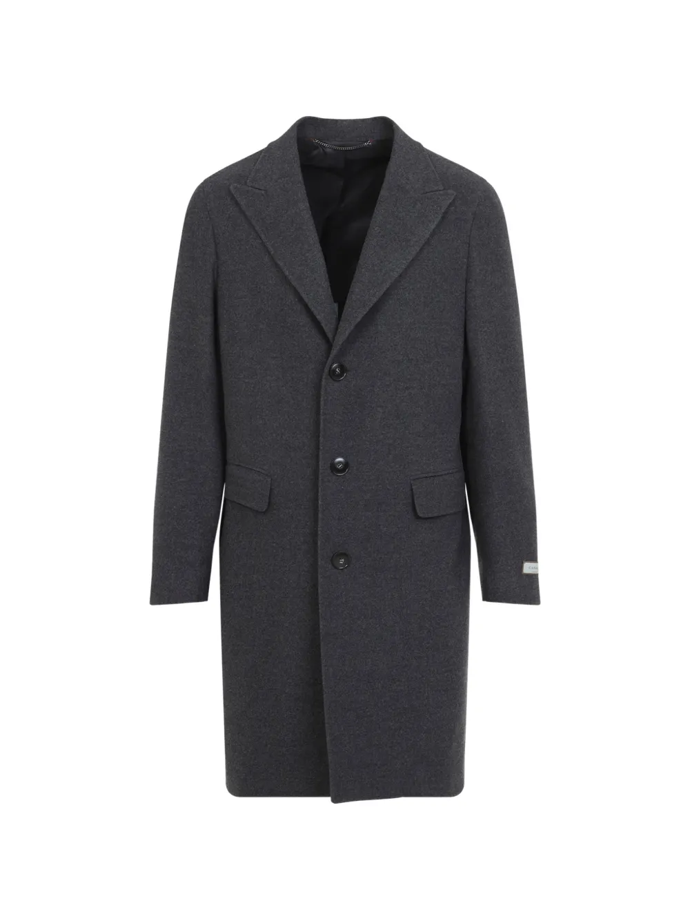 Canali single-breasted wool coat - Grigio