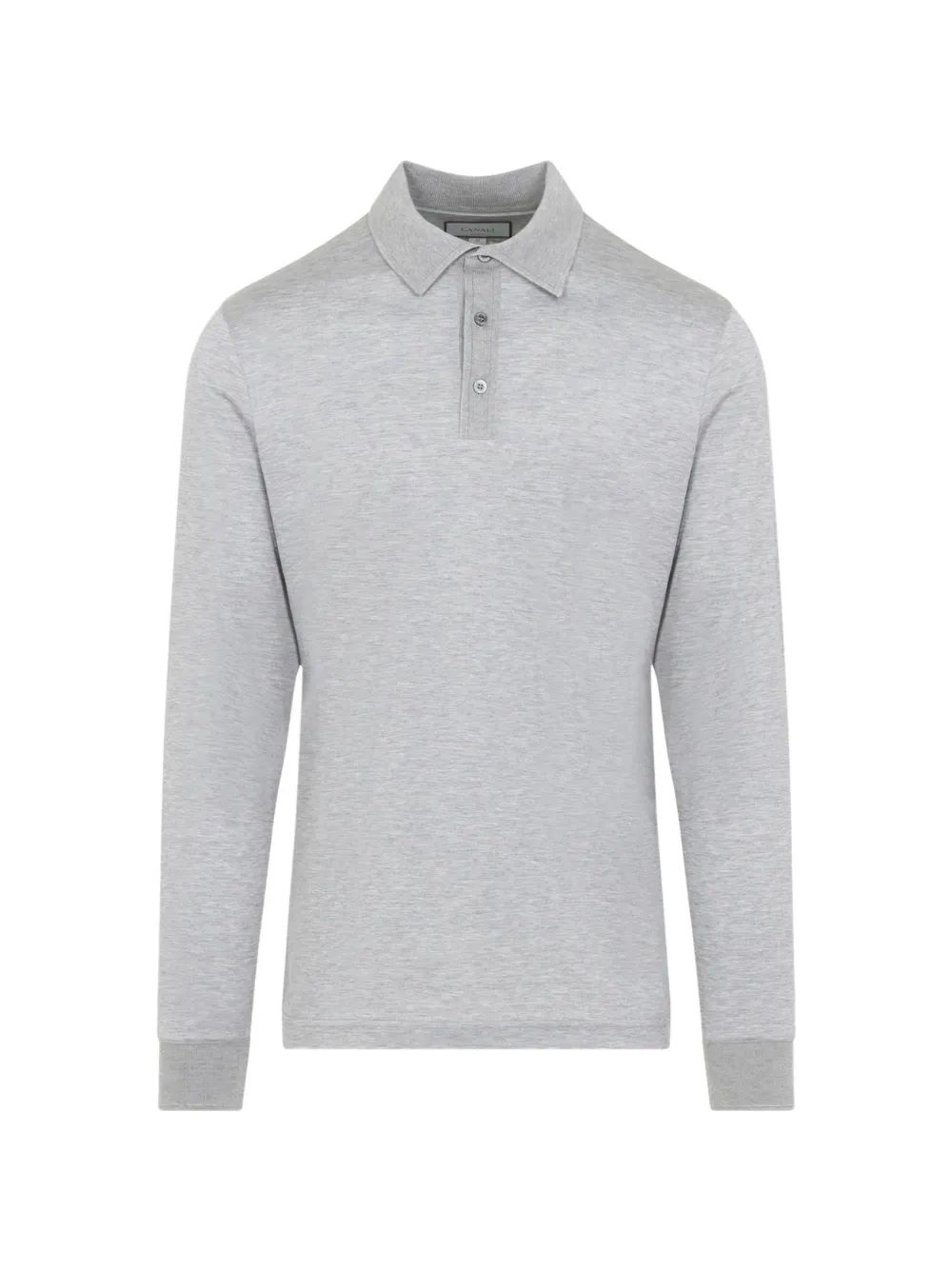Canali long-sleeve polo shirt - Grigio
