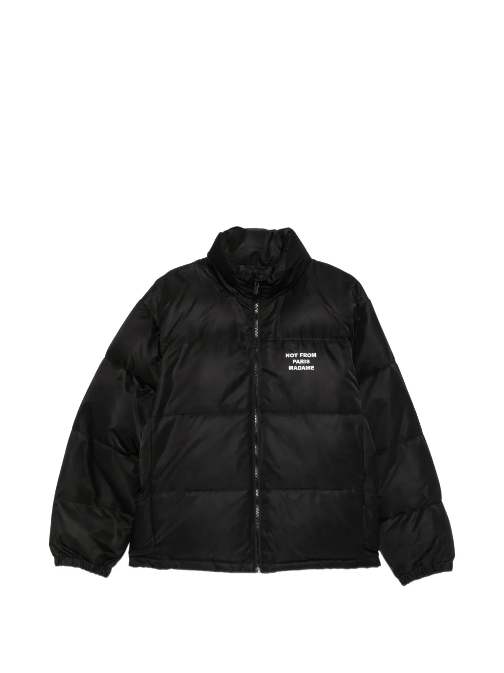 Drôle De Monsieur quilted logo-print jacket - Nero