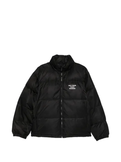 Drôle De Monsieur quilted logo-print jacket