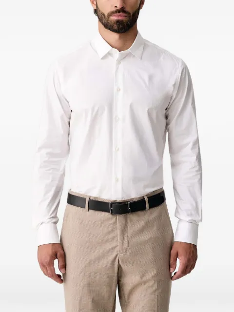 Trussardi embroidered-logo shirt
