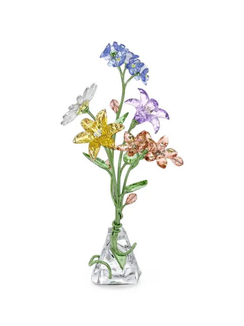 Swarovski floral-motif ornament