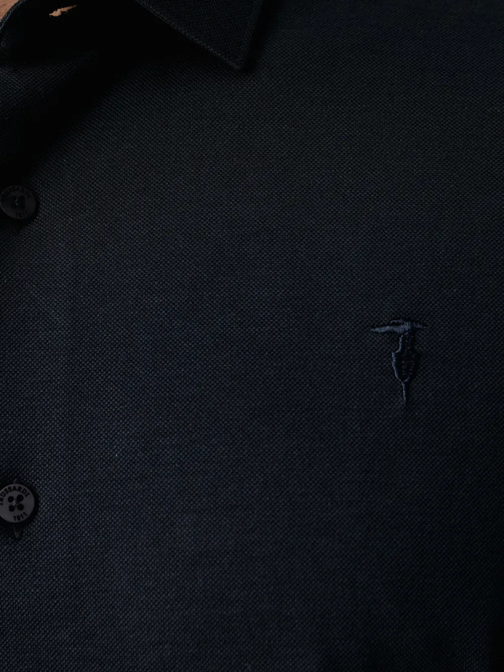 Trussardi T-shirt met geborduurd logo Blauw