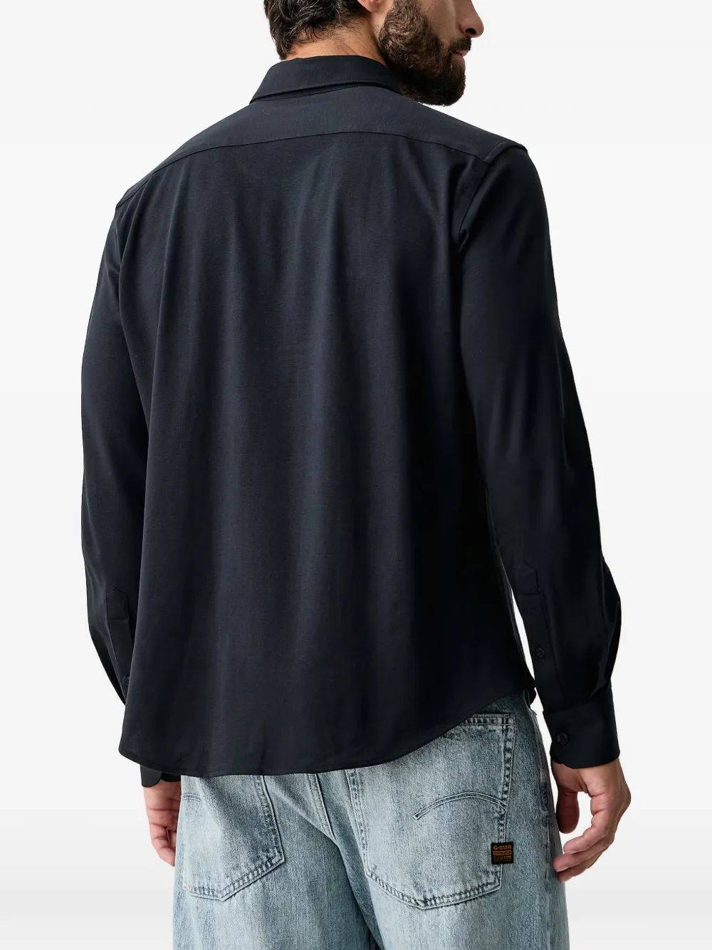 Trussardi T-shirt met geborduurd logo Blauw