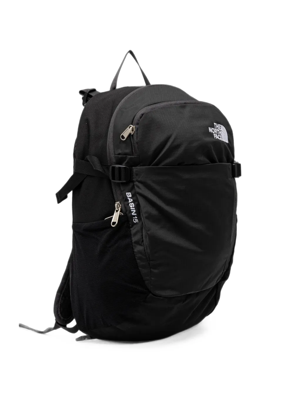 The North Face Basin 15 rugzak met geborduurd logo Zwart