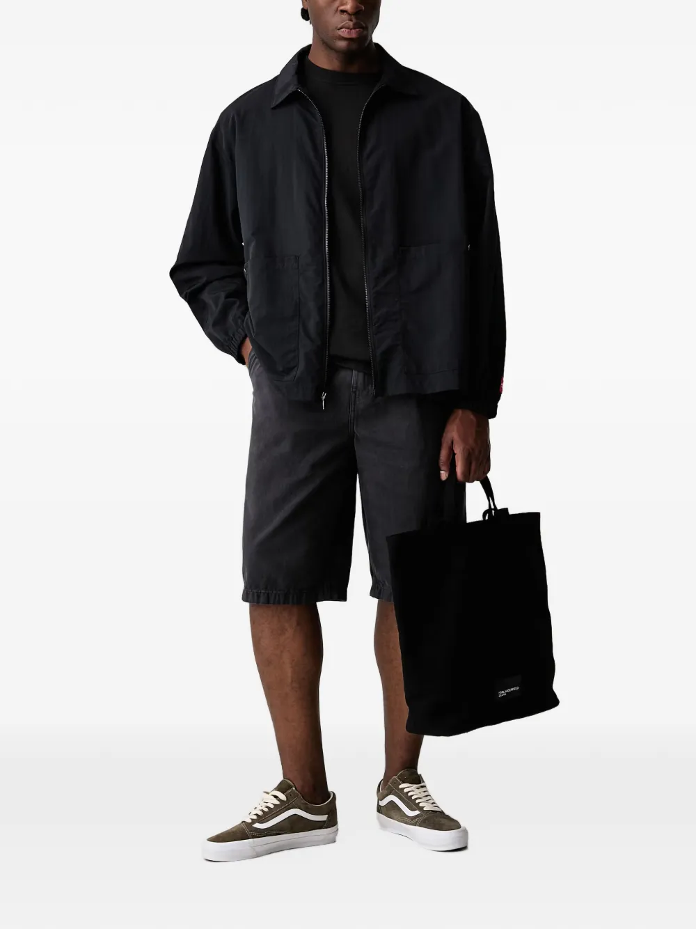 Vans Authentic denim shorts Grijs