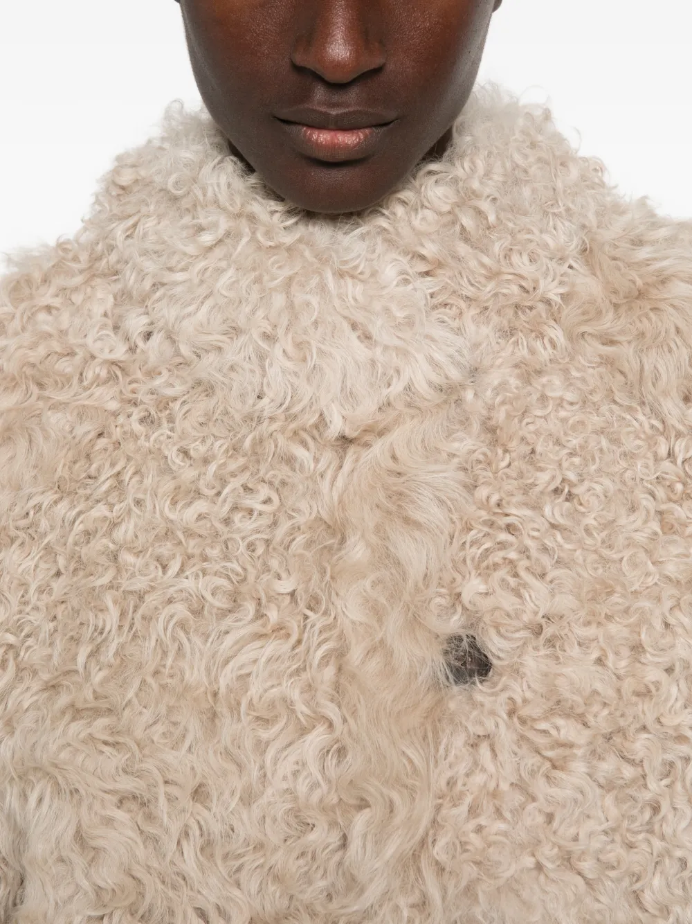 Suprema Omkeerbare lammy coat Beige