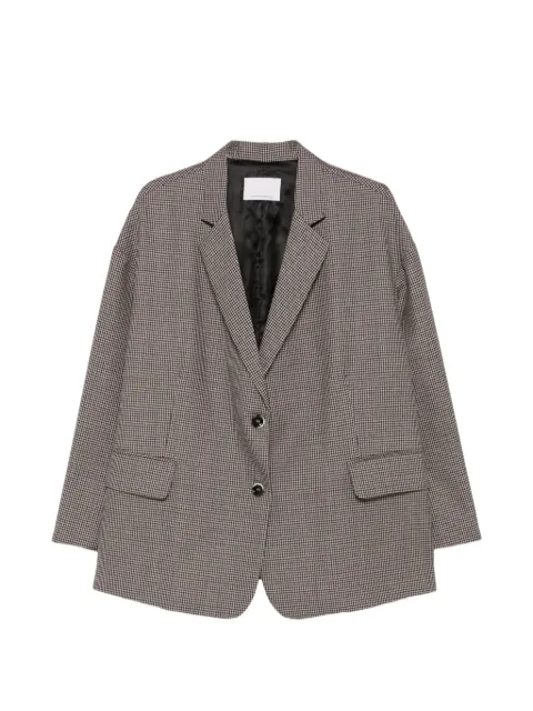 Nine In The Morning veste zippée oversize à motif pied-de-poule