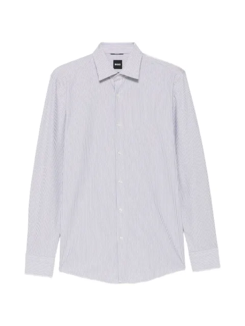 BOSS vertical-stripe long-sleeve shirt