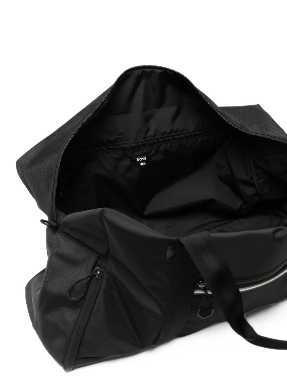 BOSS Stenson logo-print holdall Zwart