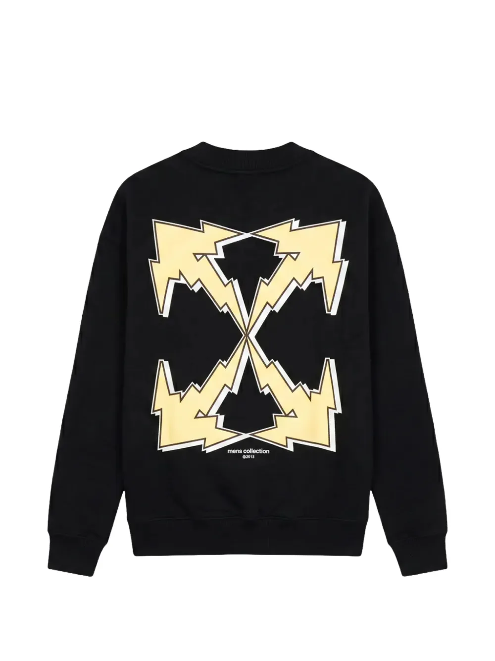 Off-White Sweater met print Zwart