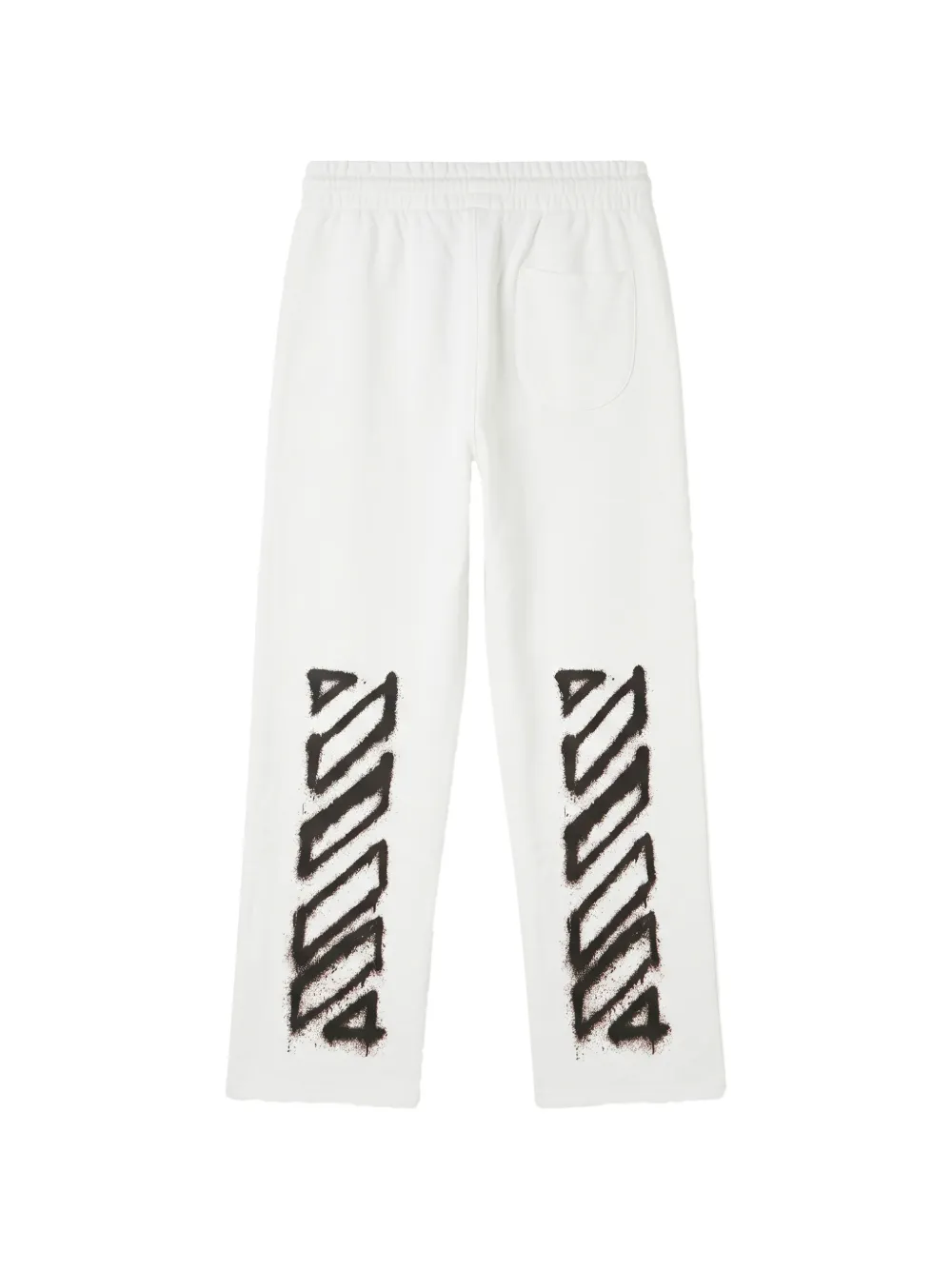 Off-White Diagonals-print drawstring track pants Wit