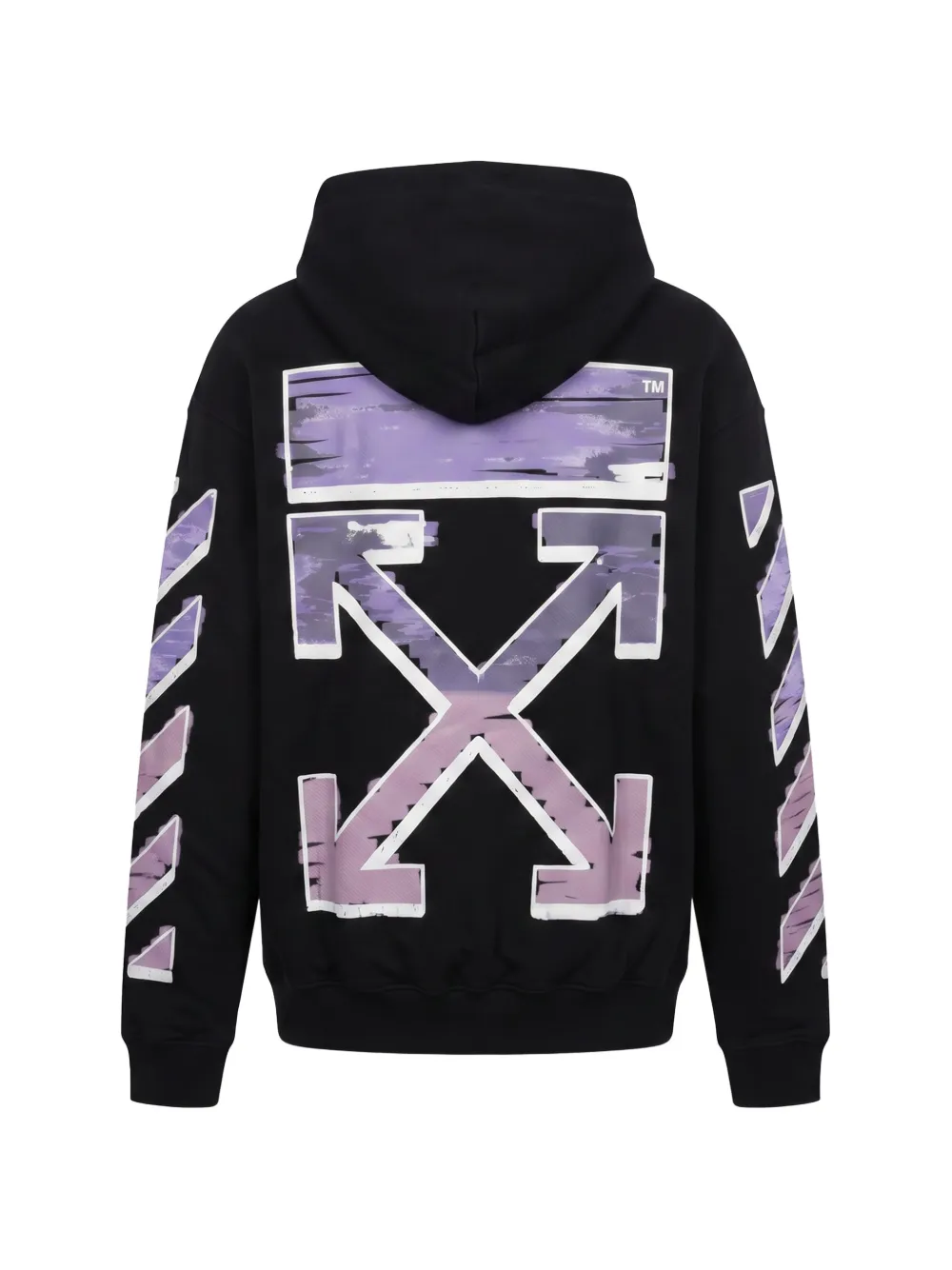 Off-White Arrows Diagonals hoodie Zwart