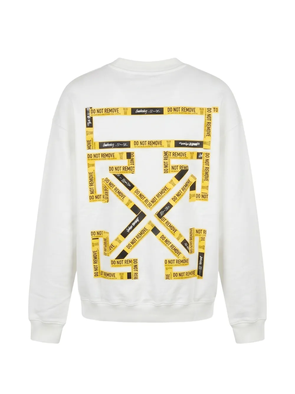 Off-White logo-print sweatshirt Wit