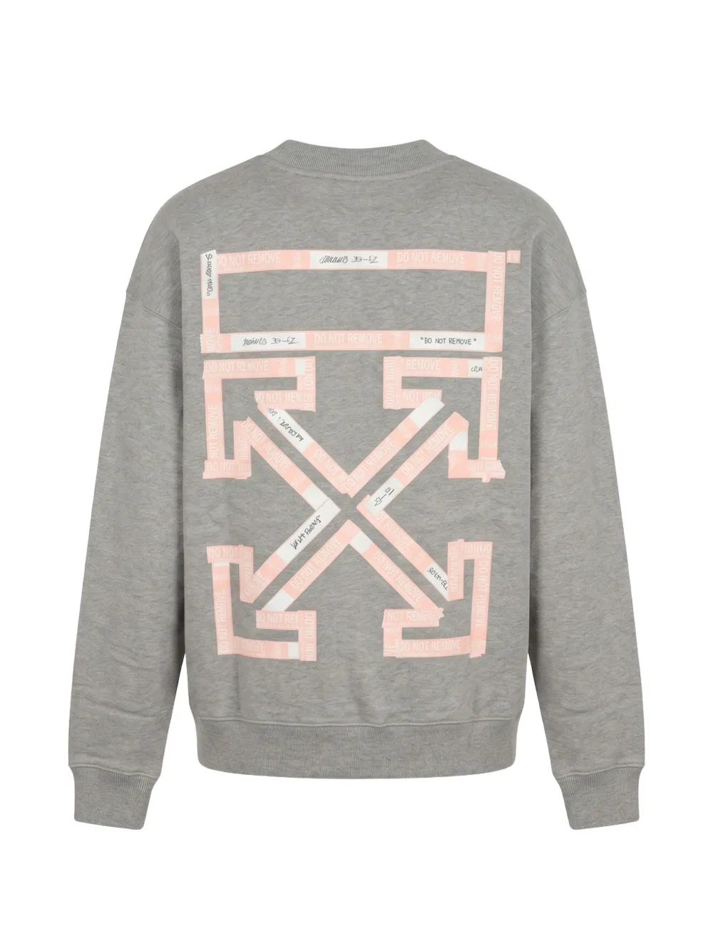 Off-White Arrows logo-embroidered sweatshirt Grijs