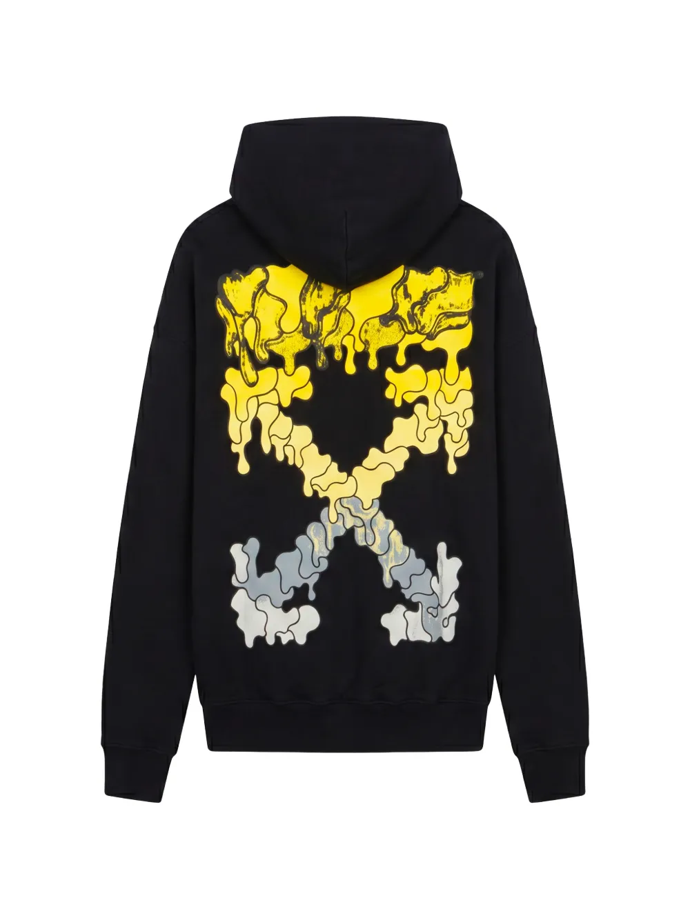 Off-White Arrows-print drawstring hoodie Zwart