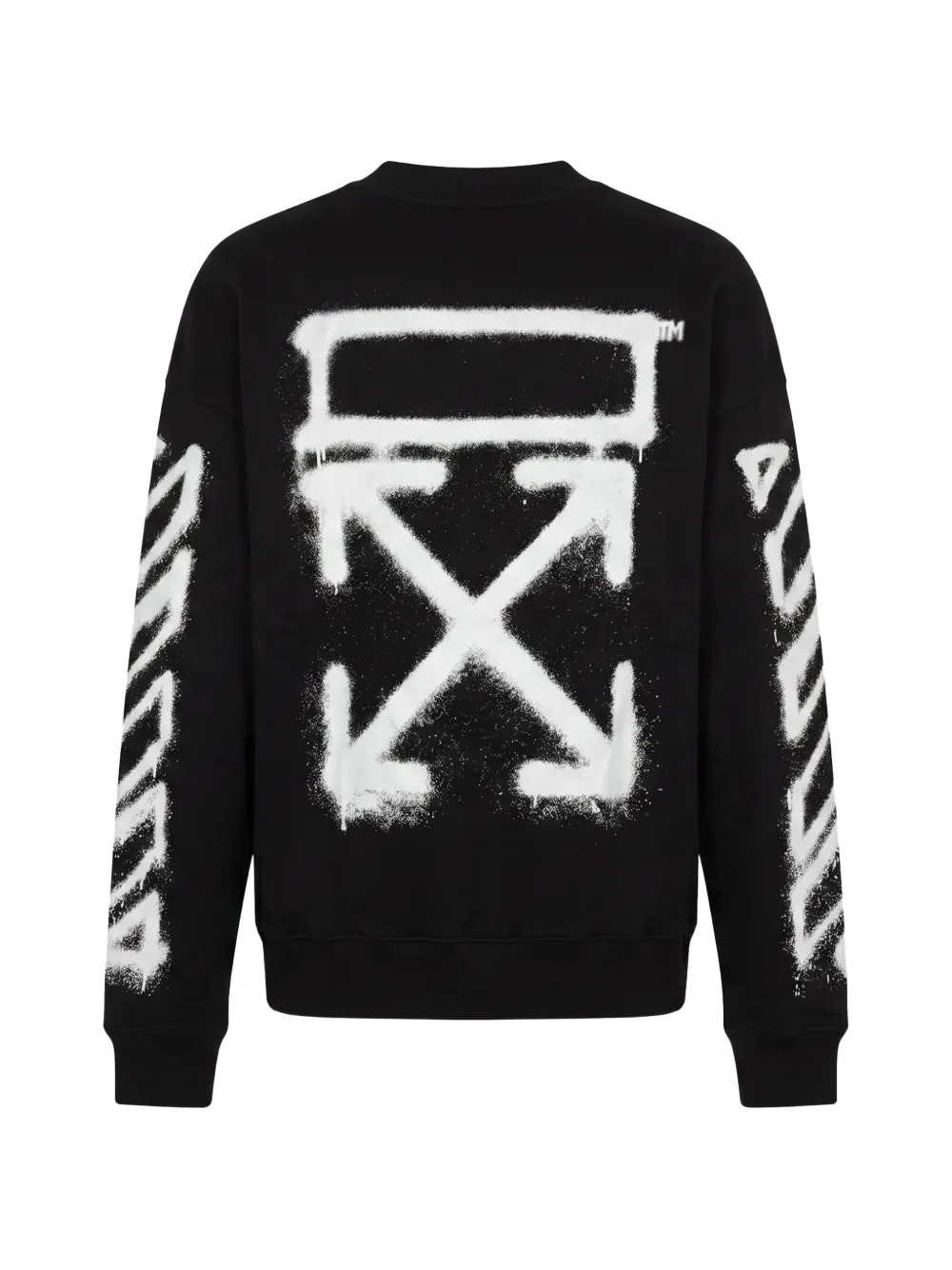 Off-White Arrows spray-paint sweatshirt Zwart