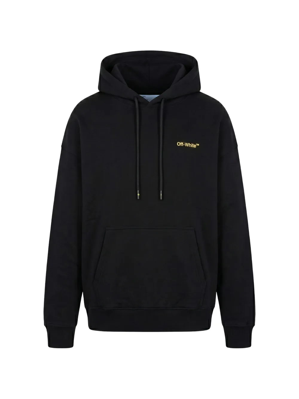 Off-White Arrows-print logo-embroidered hoodie - Black