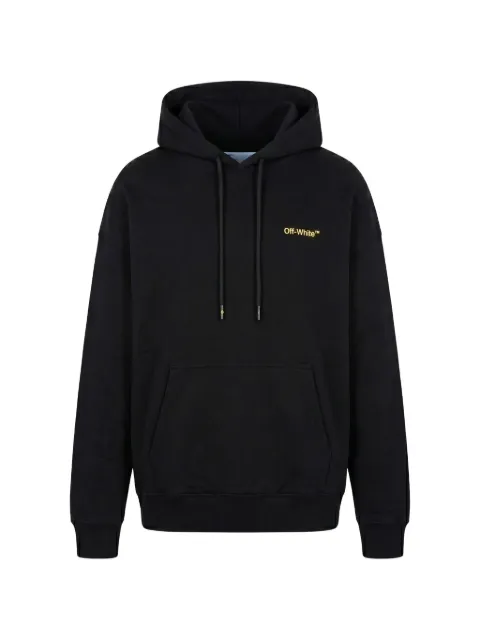 Off-White Arrows-print logo-embroidered hoodie