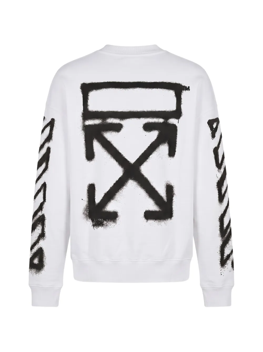 Off-White Arrows-print Diagonals sweatshirt Wit