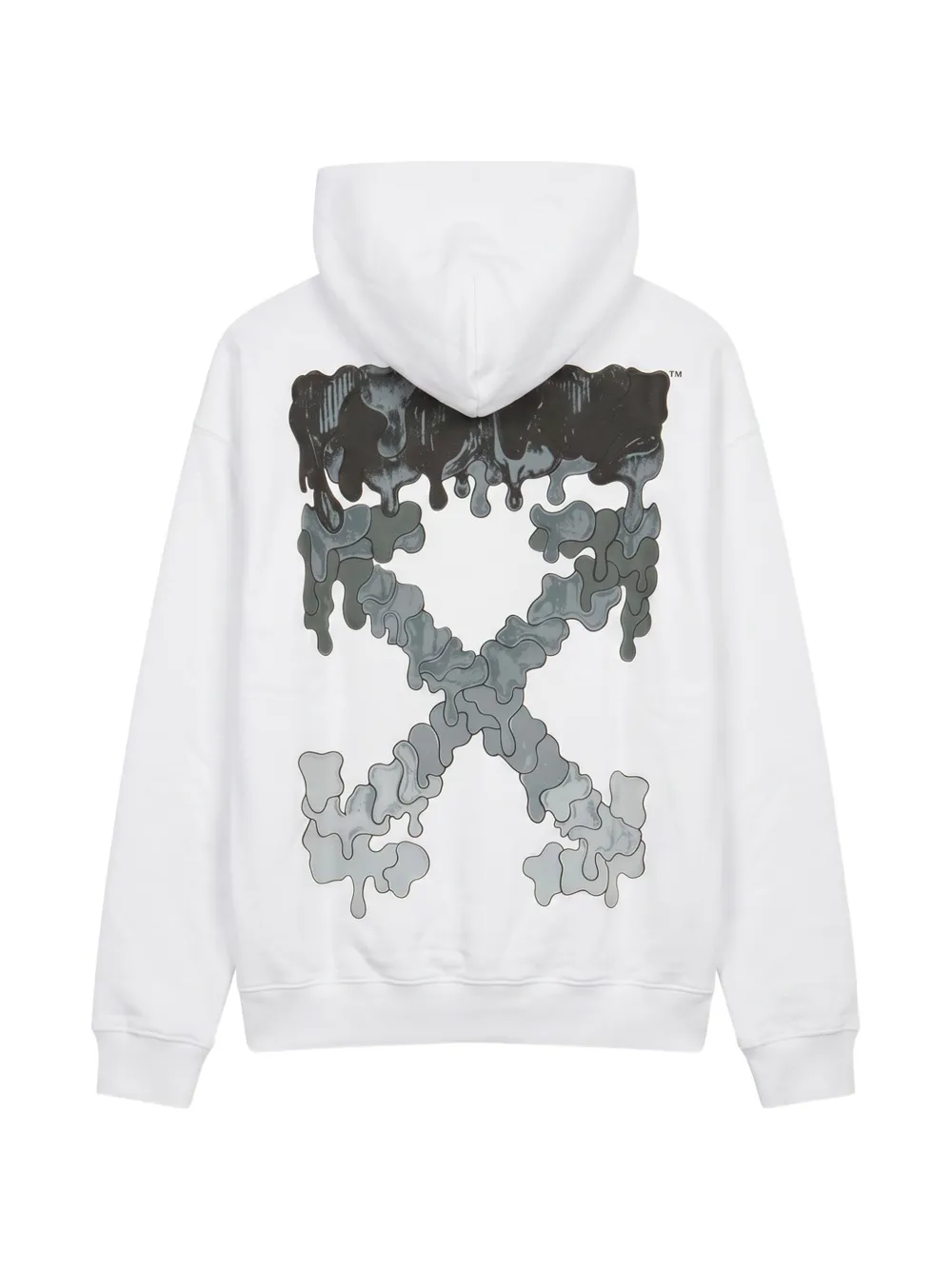 Off-White Arrows logo-print hoodie Wit