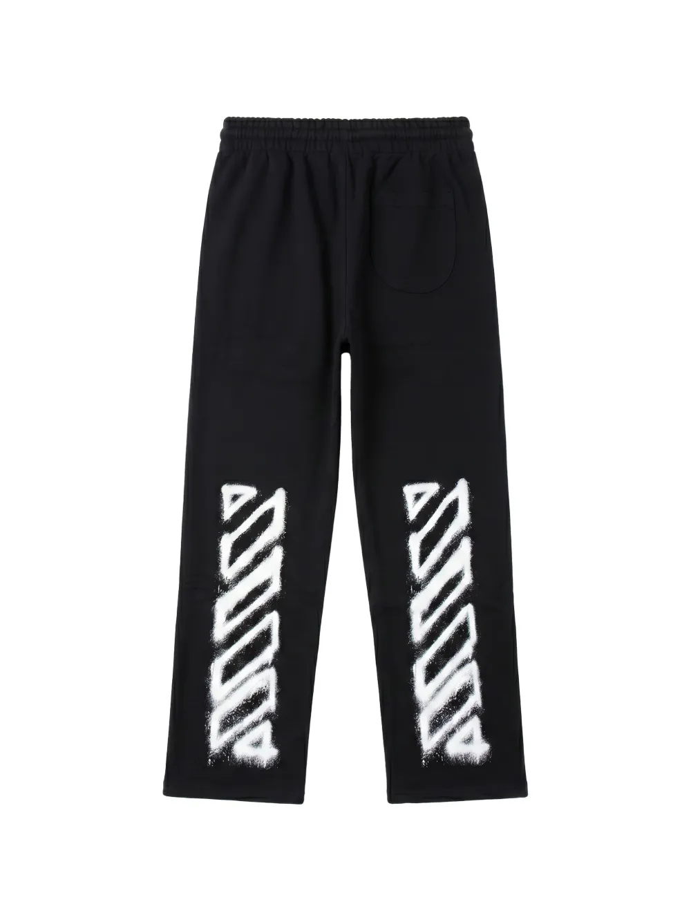 Off-White logo-print drawstring track pants Zwart