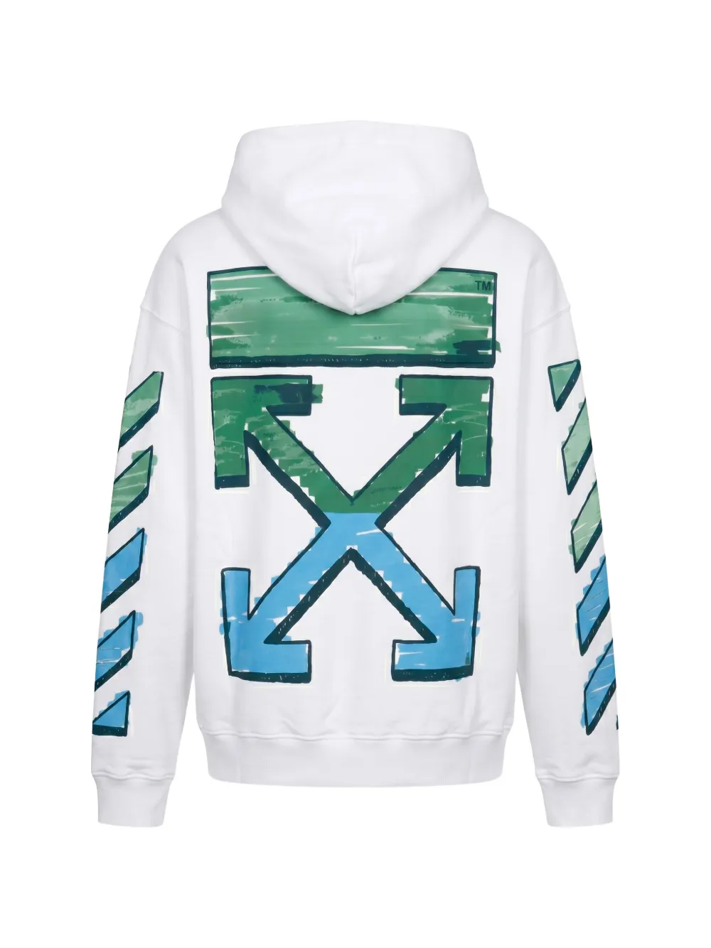 Off-White Arrows Diagonals hoodie Wit