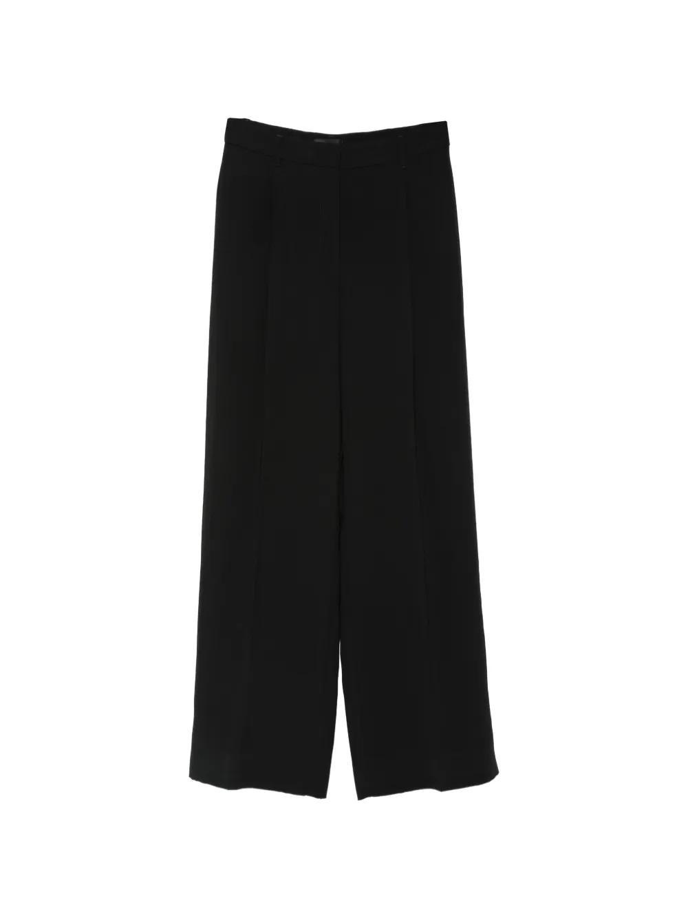 LIU JO satin-trim buttoned-cuff trousers