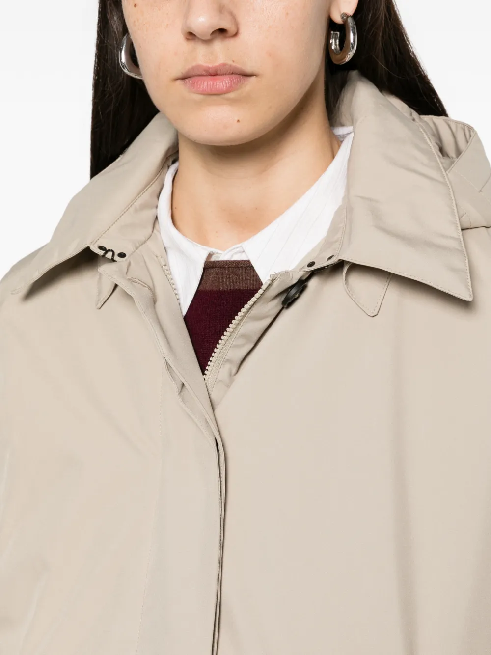 Save The Duck Blanca jas met capuchon Beige
