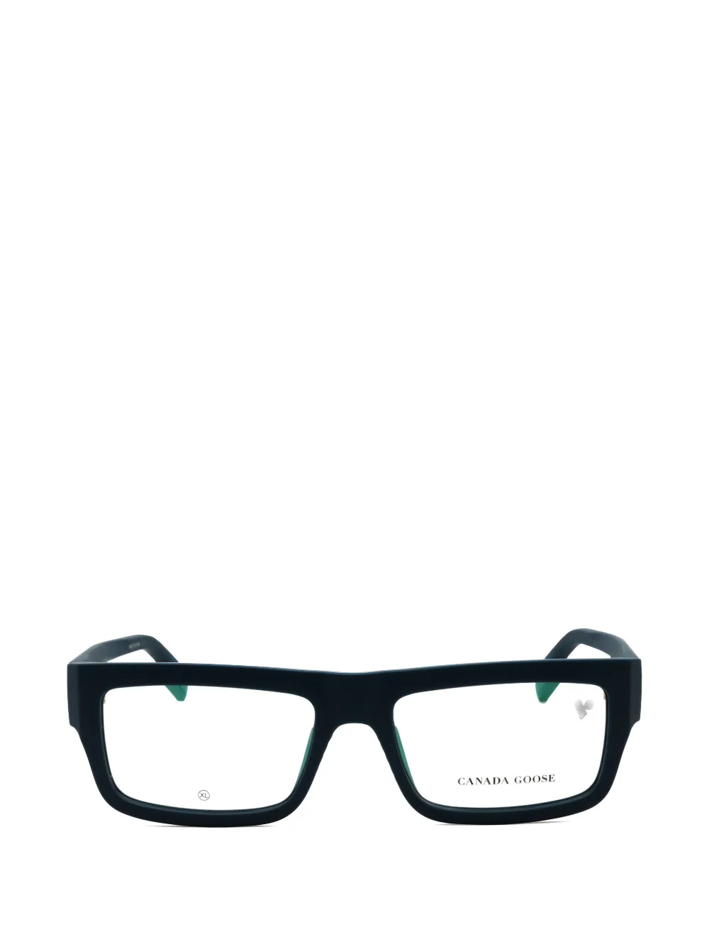Canada Goose Gc25615 Rectangle-frame Glasses In Blue