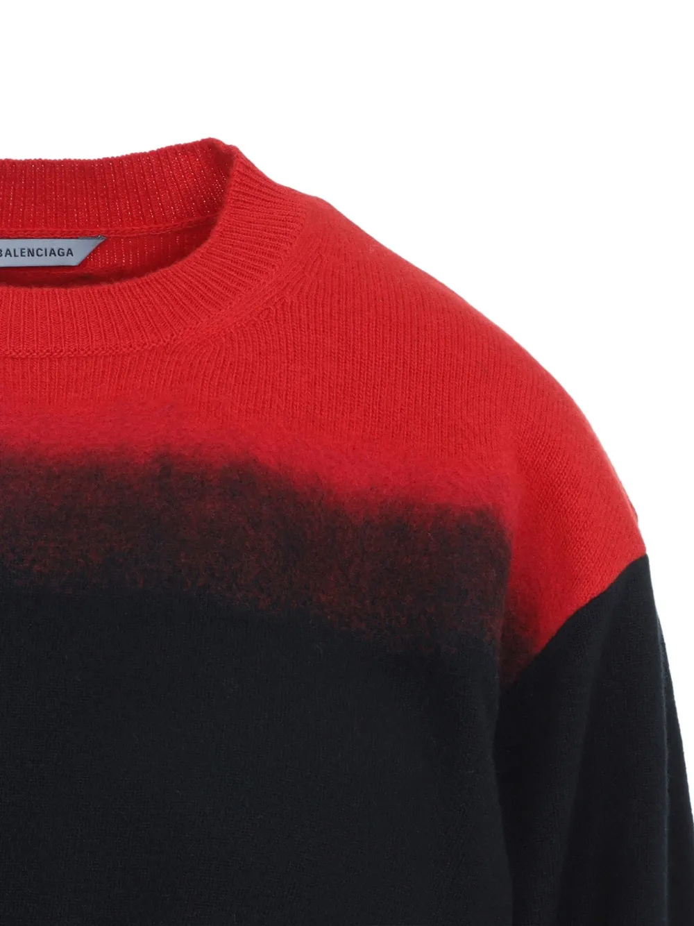 Balenciaga Degradé cropped trui Zwart