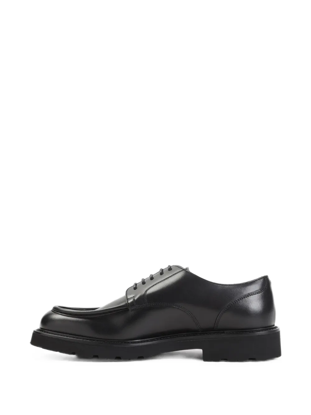 Canali apron-toe chunky-sole derby shoes Zwart