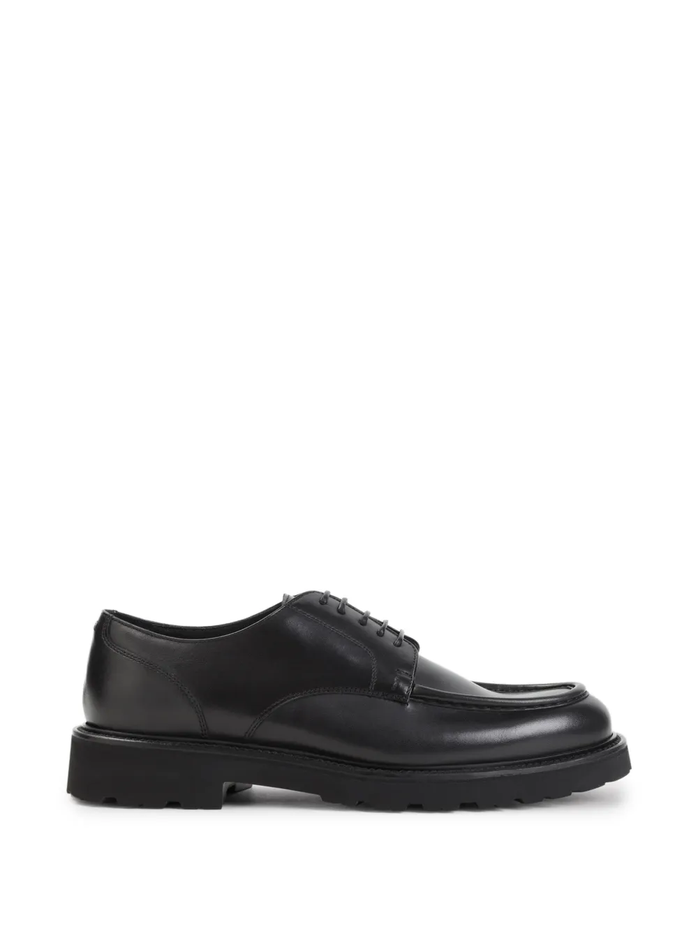 Canali apron-toe chunky-sole derby shoes - Schwarz