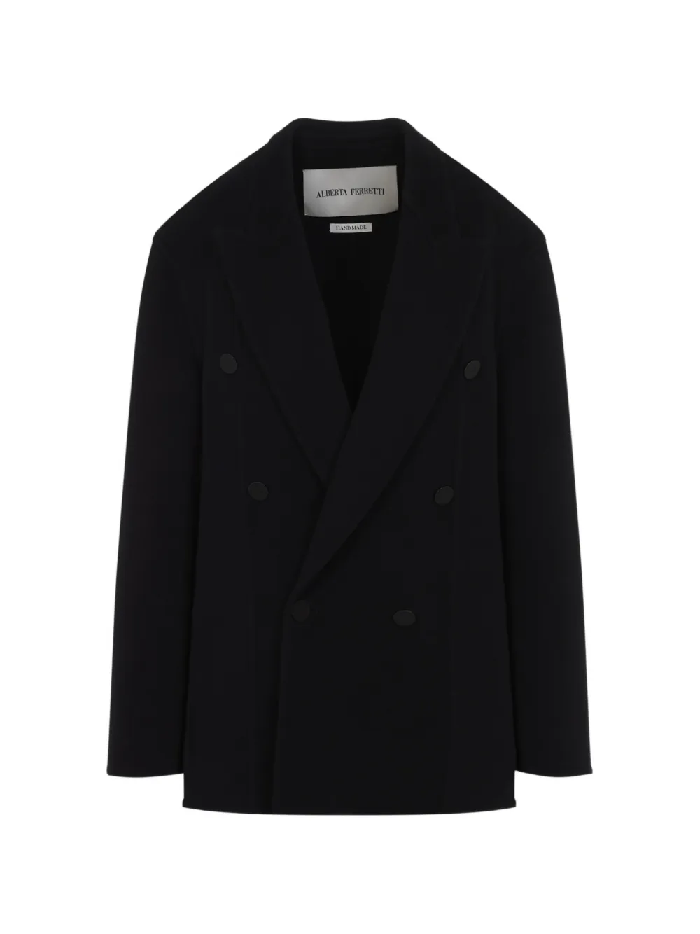Alberta Ferretti double-breasted belted coat - Noir Alberta Ferretti double-breasted belted coat - Noir