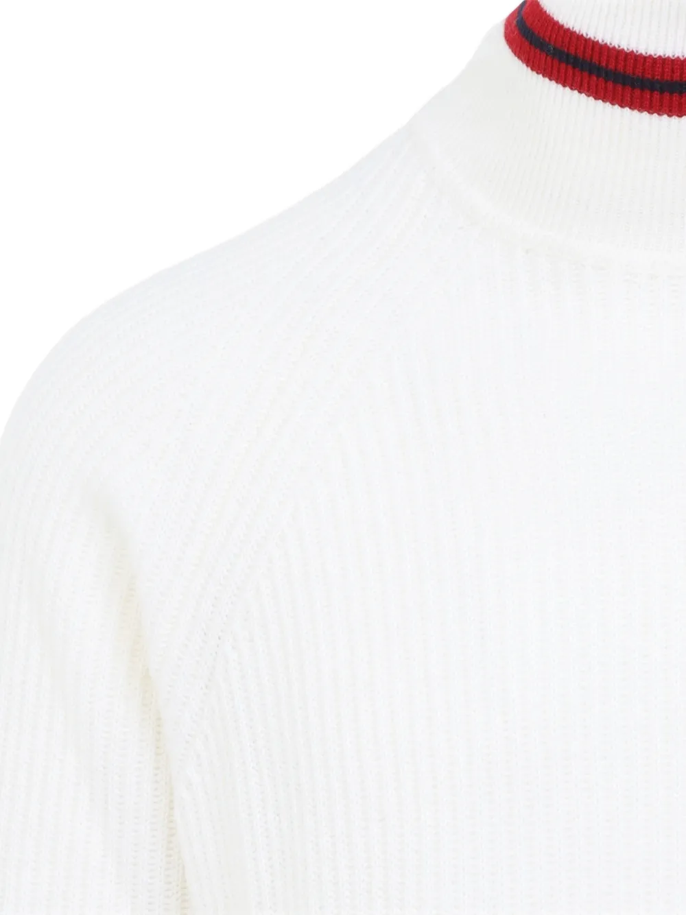 Canali Geribbelde coltrui Wit