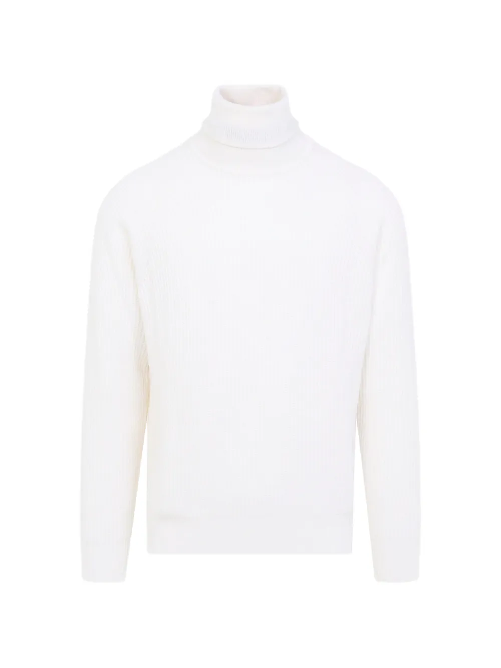 Canali ribbed roll-neck sweater - Weiß